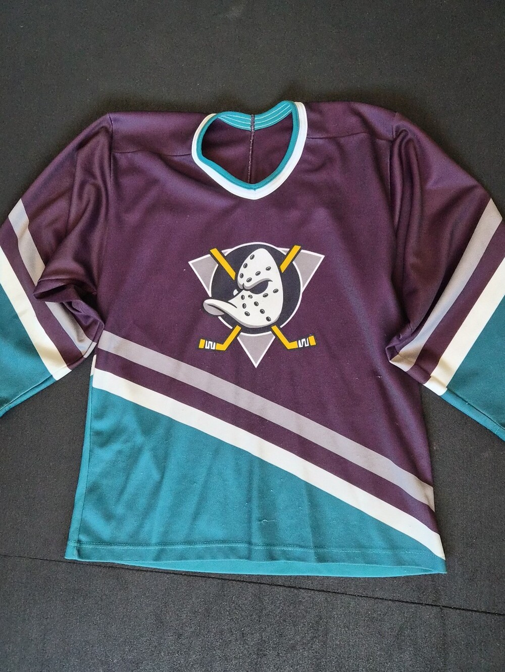 Vintage 90s Anaheim Mighty Ducks NHL Jersey CCM Away Jersey
